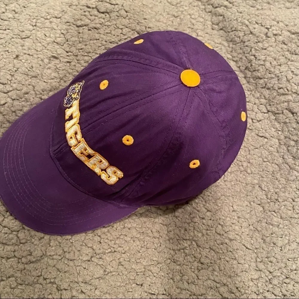 LSU Purple & Gold Baseball Hat Adjustable LSU Tigers